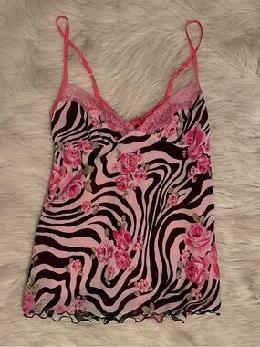 Rare jfashion brand MA*RS zebra sparkle camisole